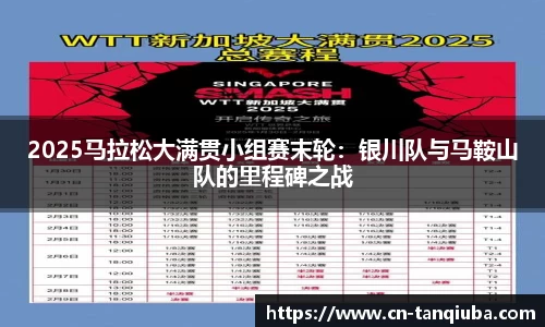 2025马拉松大满贯小组赛末轮:银川队与马鞍山队的里程碑之战